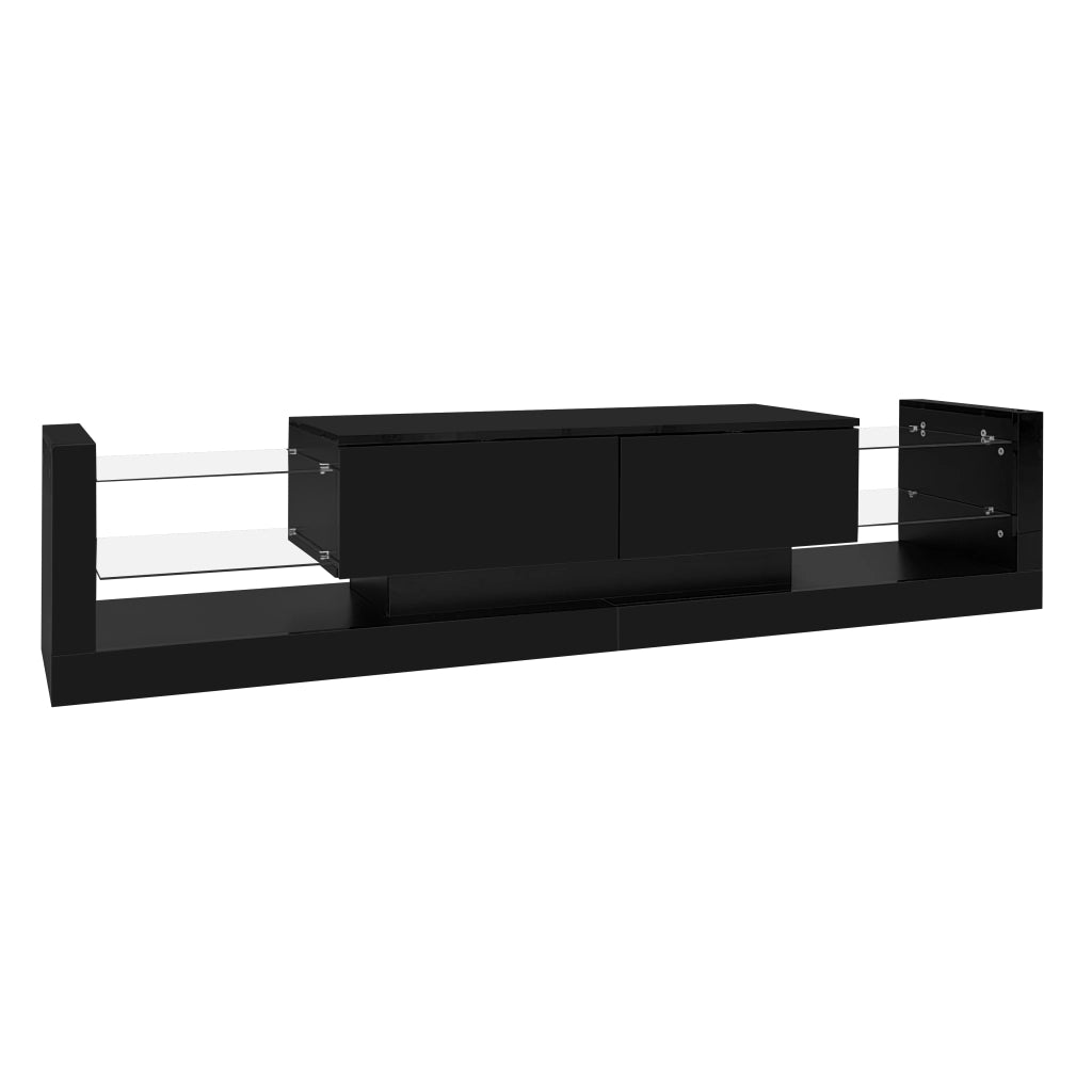 Mobile TV nero lucido 181 cm