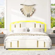 Letto contenitore ¨C Minimal ¨C beige idraulico