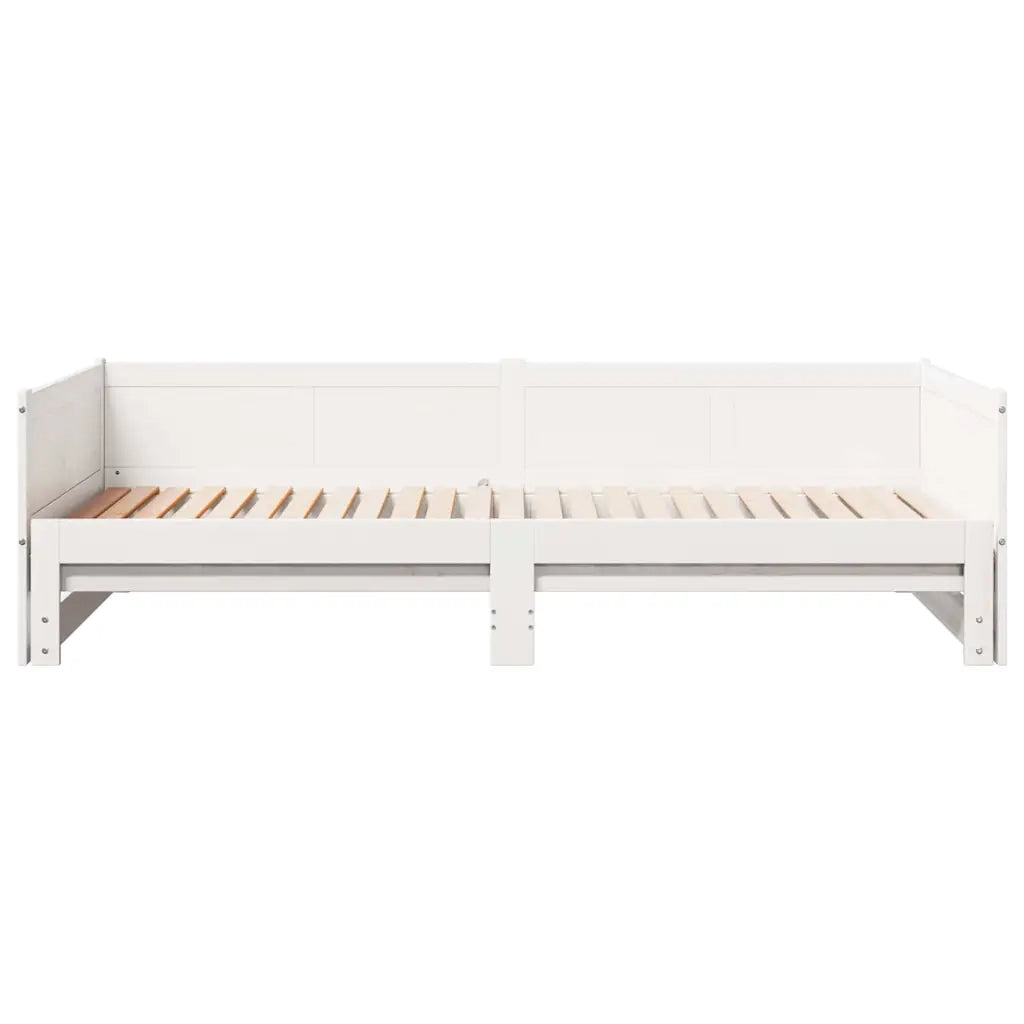 Letto Giorno Estraibile Bianco 203,5 x 184 x 56,5 cm 834679