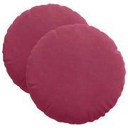 Cuscini per Seduta 2 pz | Cuscini per sedie Rosso Vino ? 40 x 13 cm Velluto
