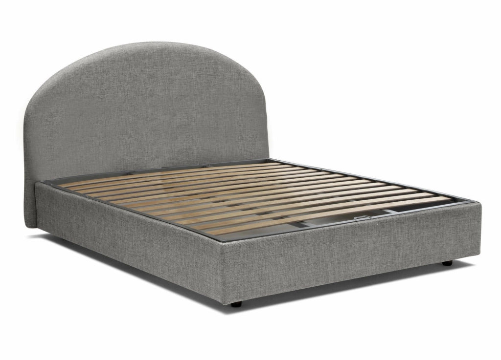Akis, Letto Piazza e Mezza Sfoderabile Made in Italy, Grigio