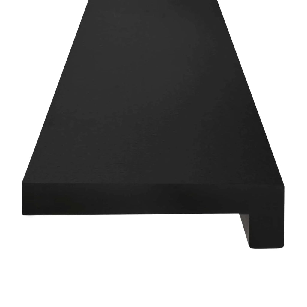 Soglie per finestre 2 pz Nero 120 x 25 x 2 cm 42048348
