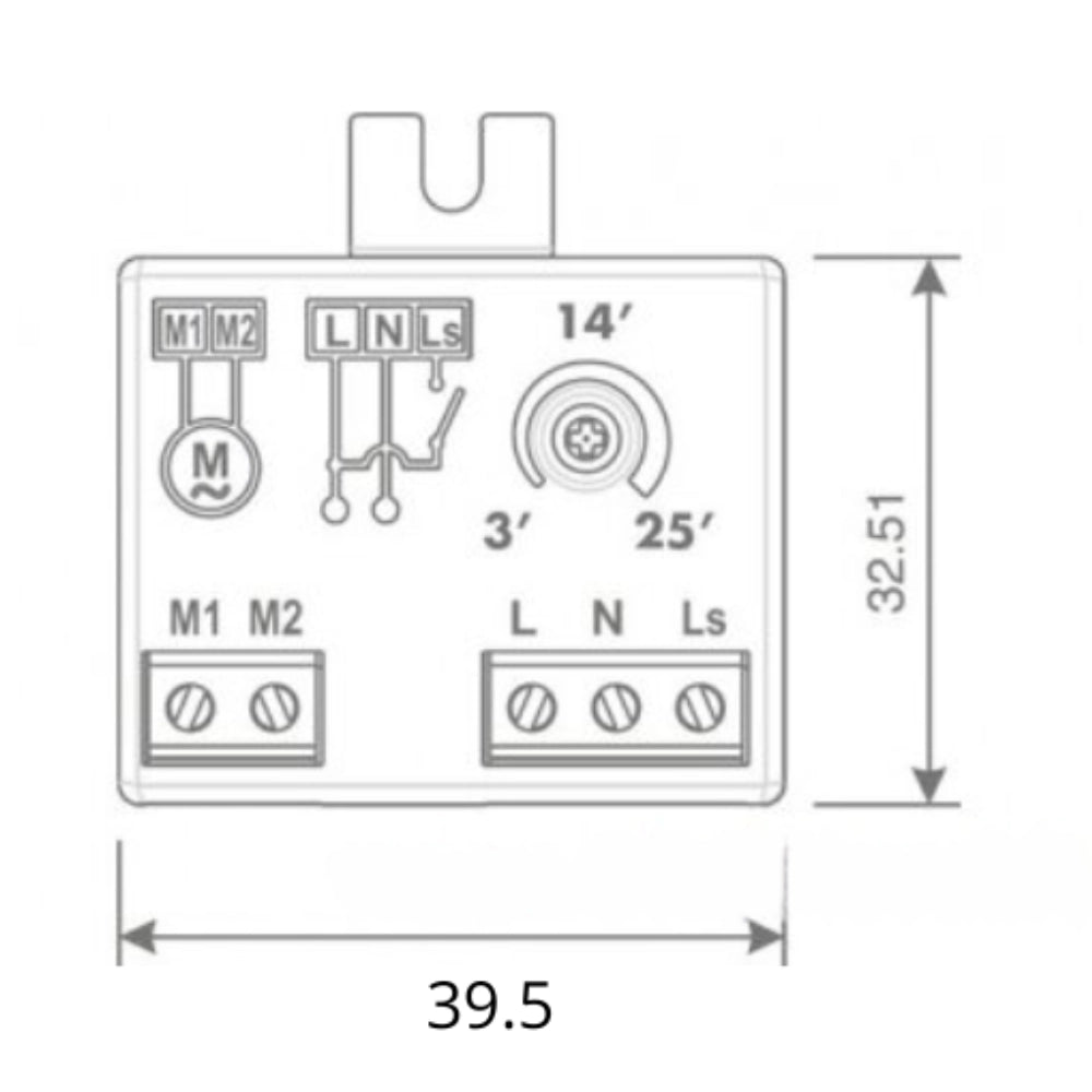 Oerre timertronic temporizzatore elettronico per spegnimento ritardato 200v
