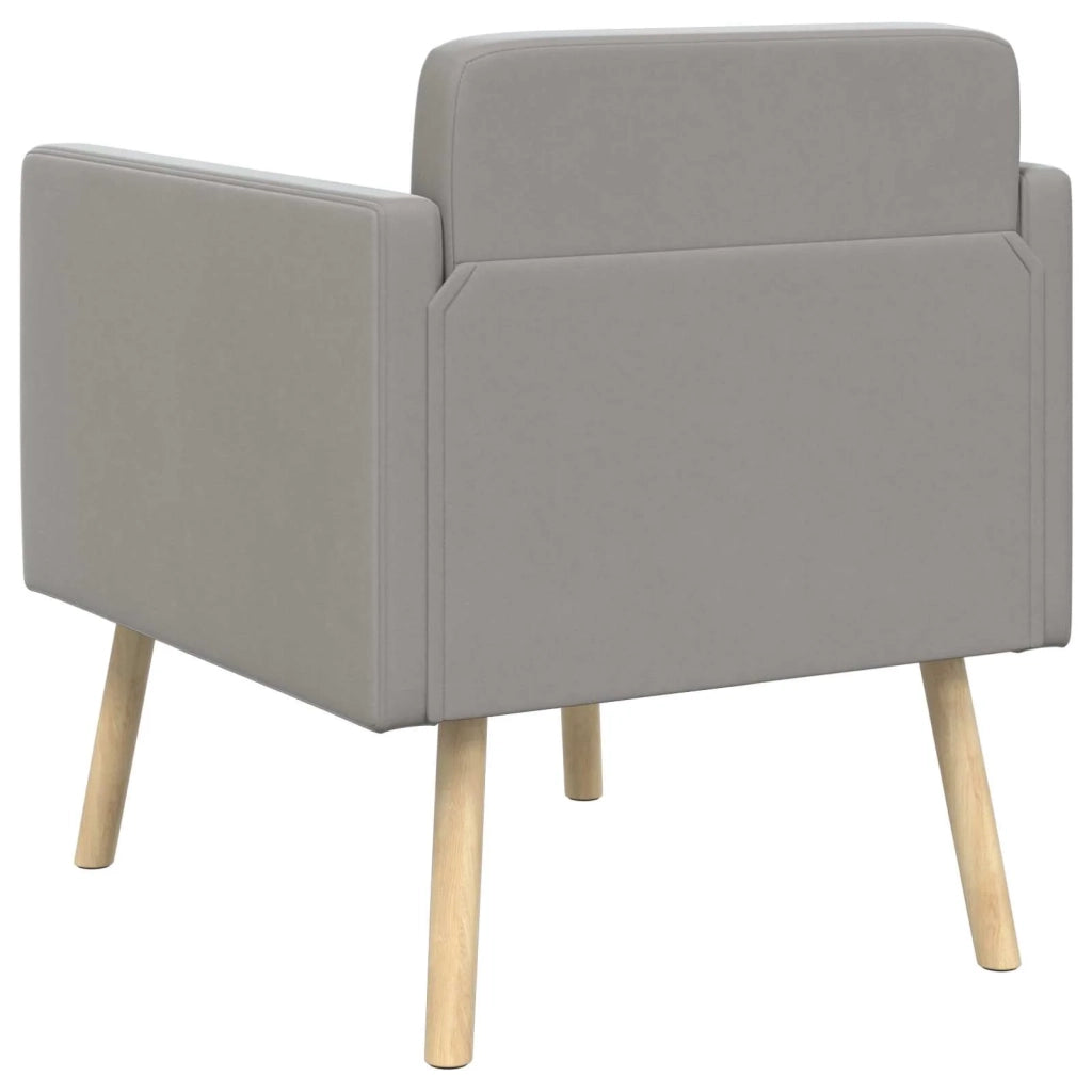 Poltrona decorativa Grigio Chiaro Velluto 42044795