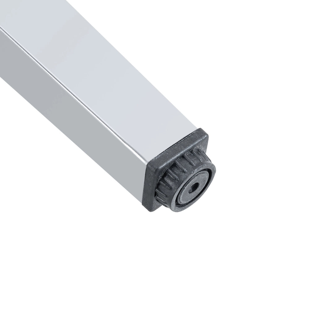 SEDIA da pranzo moderna 90 cm grigio chiaro e argento Set da 2 pezzi