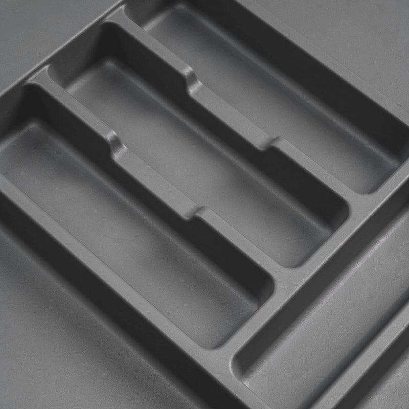 Portaposate Optima per cassetto universale, modulo 500 mm, Tecnoplastica, Grigio antracite