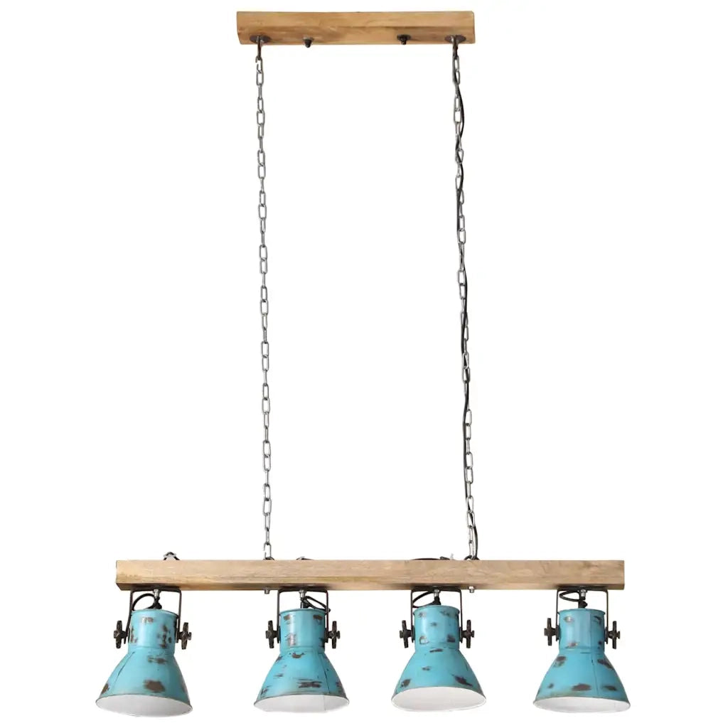 Lampada da Soffitto 25 W Blu Anticato 90x24x111 cm E27 371836
