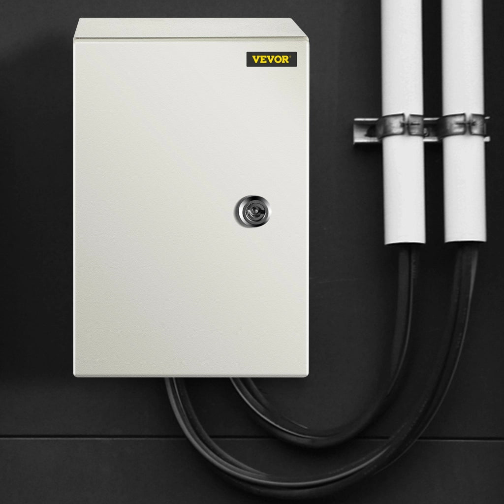 Scatola Elettrica ST2 315 in Acciaio 30x20x15 cm IP66 NEMA 4X Quadro di Giunzione da Parete per Esterno e Interno con Piastra