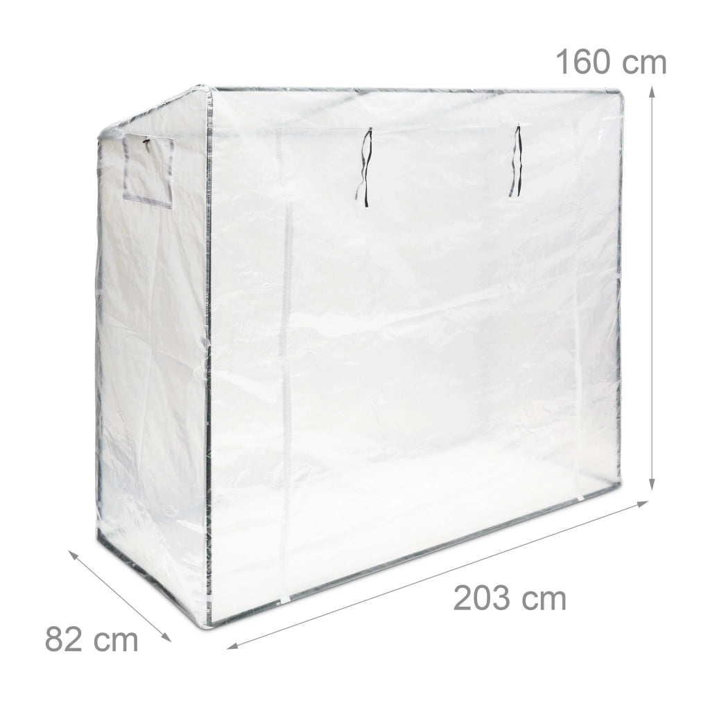 Serra da giardino XL con tetto inclinato 200 x 80 cm per accelerare la crescita di verdure e fiori in PVC verde 13_0004443