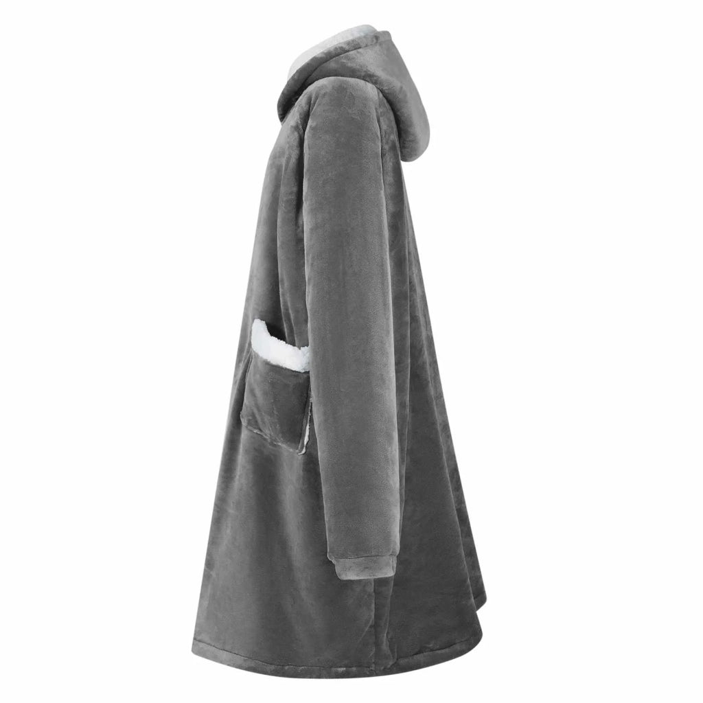 Felpa coperta Grigio scuro M Pile e Flanella CFW3197831