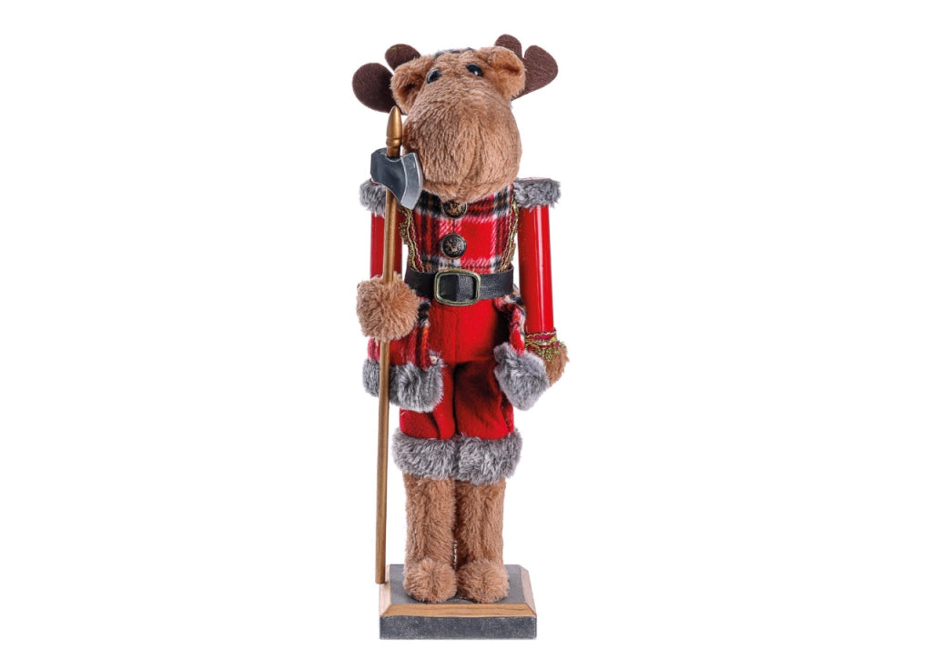 Schiaccianoci Renna Arredo Natale Decorazioni Natalizie Ornamentali - 60cm - Renna