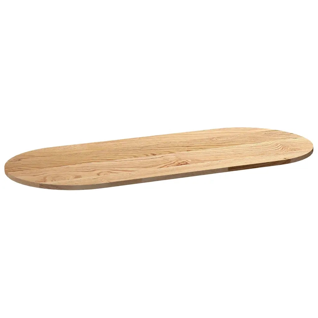 Dessus de table 140x60x2 cm bois de chêne massif ovale