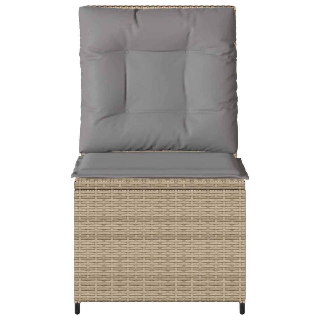 Divano da giardino Beige e grigio polyrattan 3394479