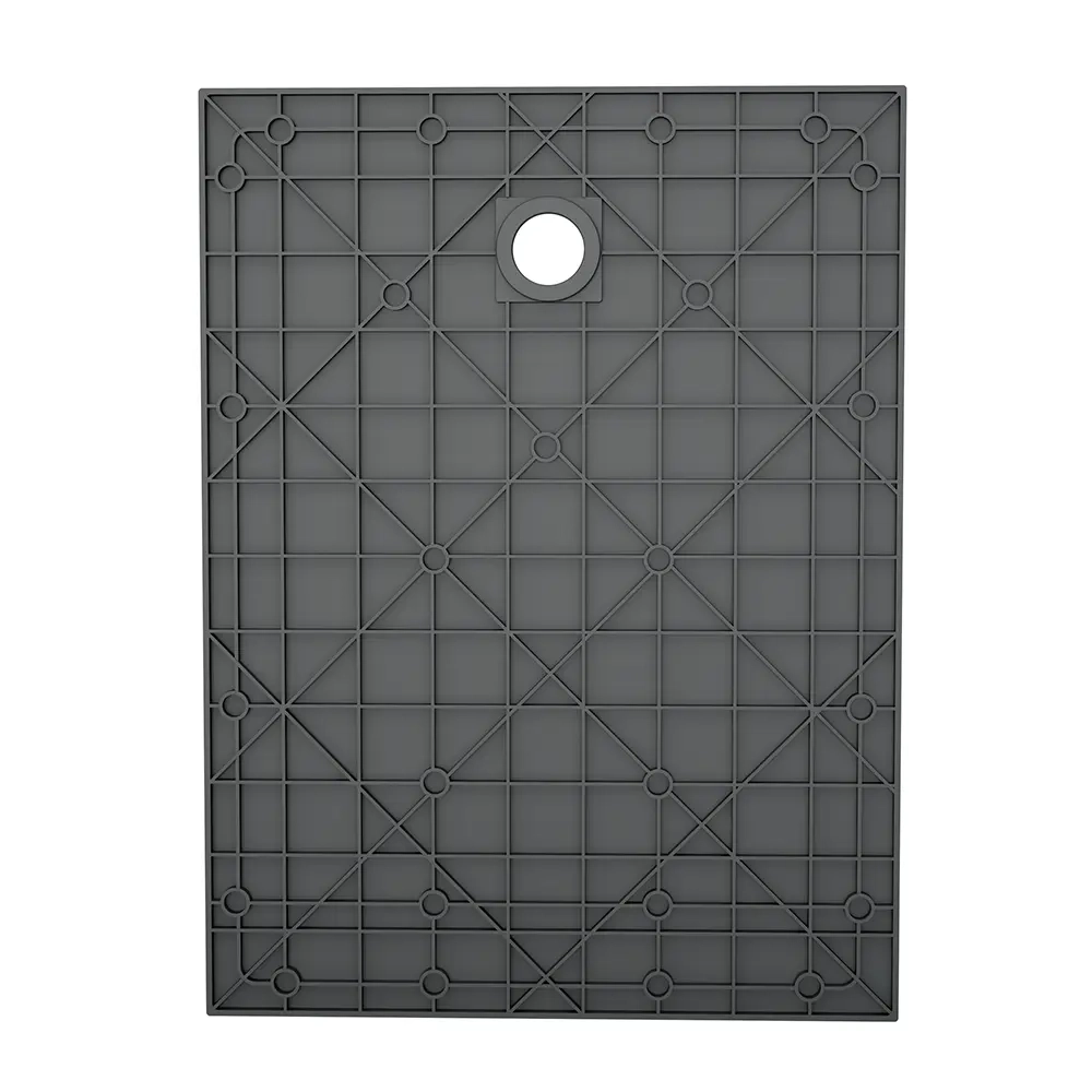 Piatto doccia 90x110 cm colore nero effetto pietra | Samos