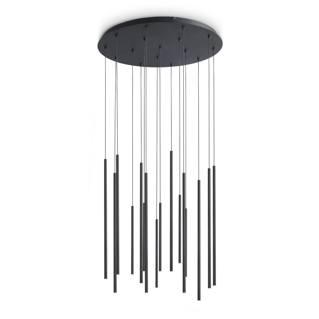 Lampada Da Terra Look LED 31W Luce Naturale Finitura Nera Ideal Lux