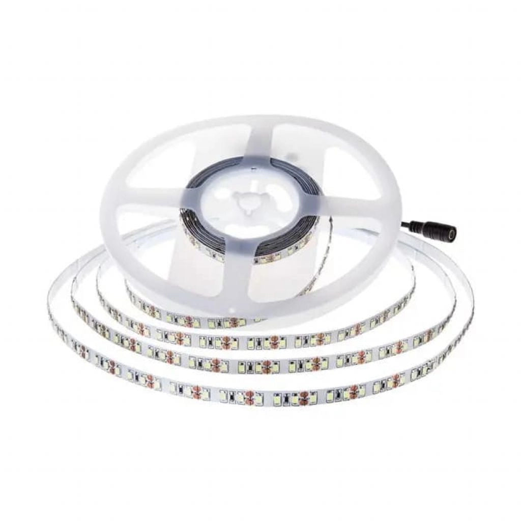 Striscia Strip LED SMD2835 12W/m 5m 168 LED/m 140LM/W 24V 4000K IP20 10mm