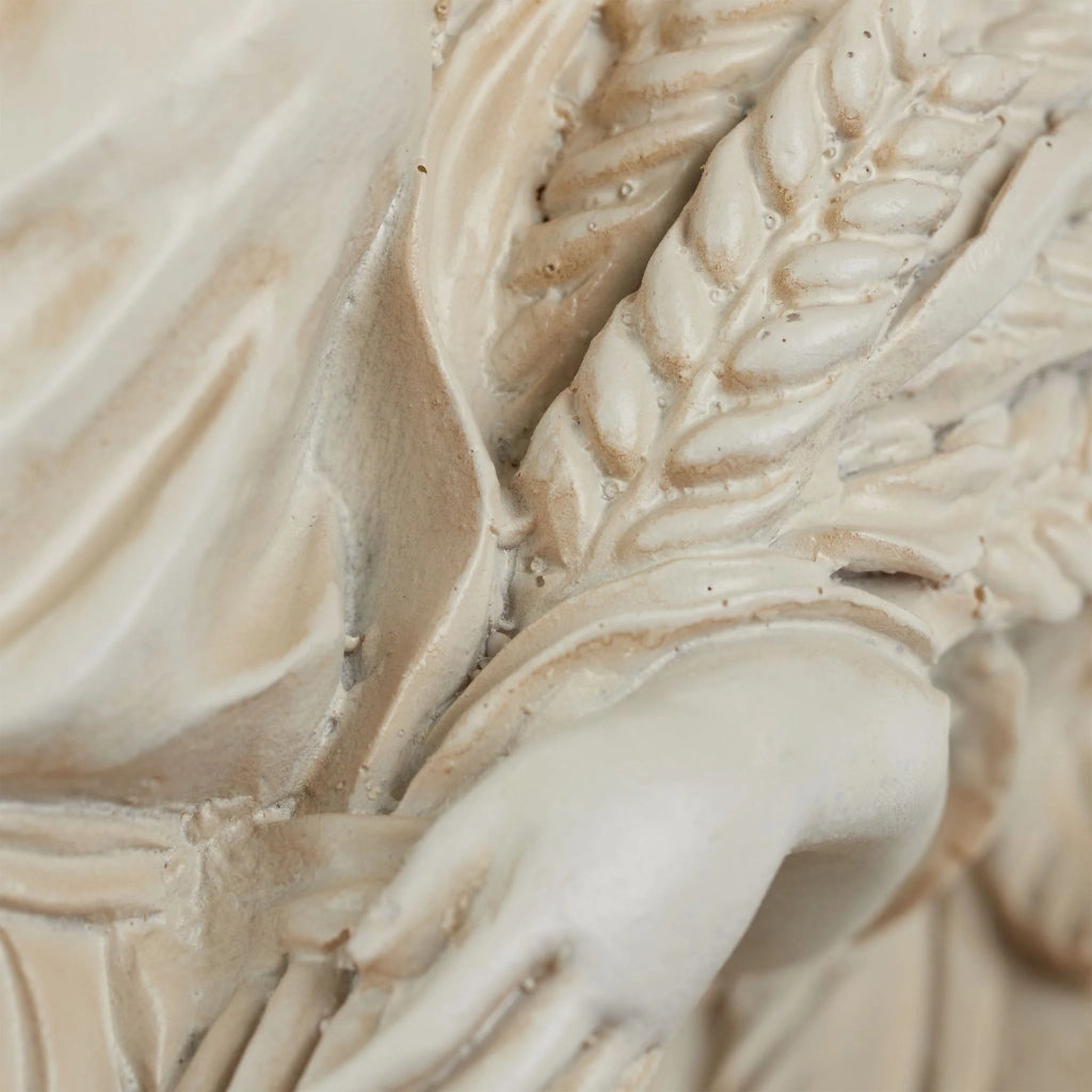 Statua decorativa angelo femminile classico 30 x 15 x 15 cm in resina bianca 13_0004903
