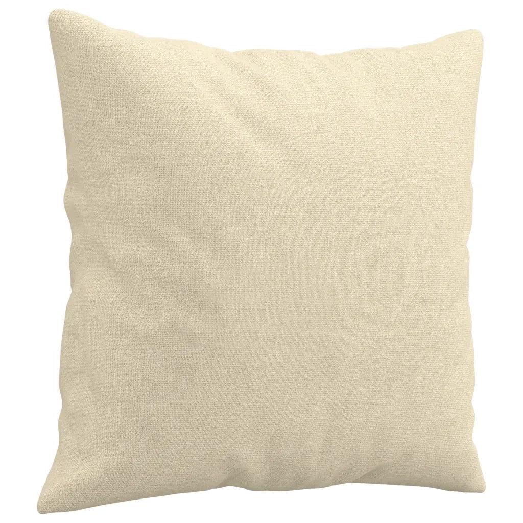 Divano | Divano da soggiorno | Sofa a 2 Posti con Cuscini Crema 120 cm in Tessuto