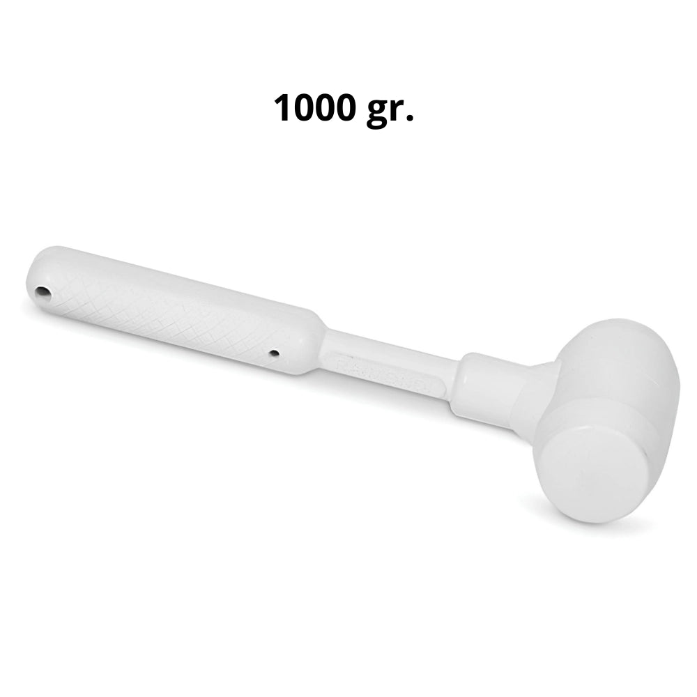 Martello battipiastrelle gomma bianca antirimbalzo antimacchia 1000gr