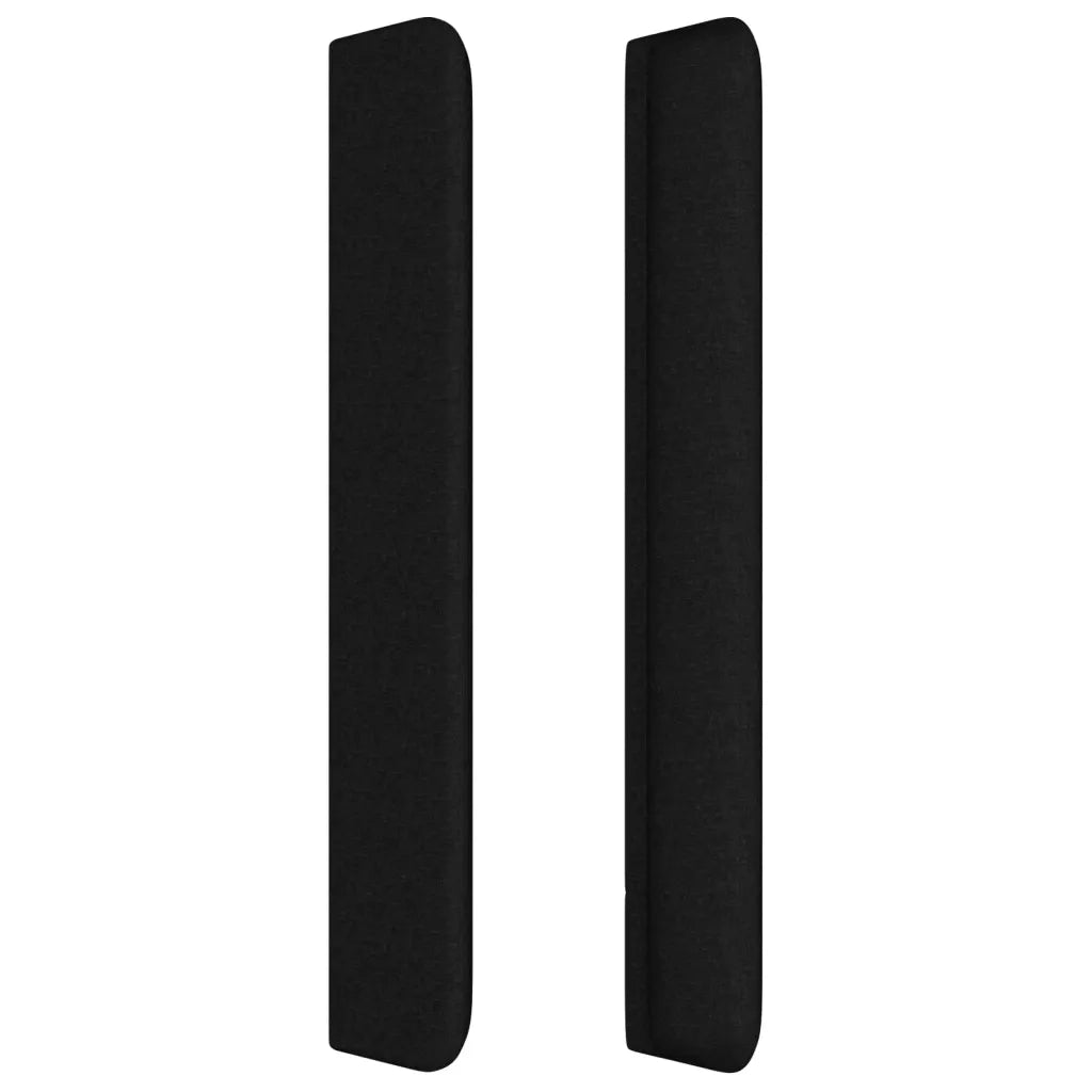 Testiera ad Orecchio Nera 93x16x118/128 cm in Tessuto 3119704