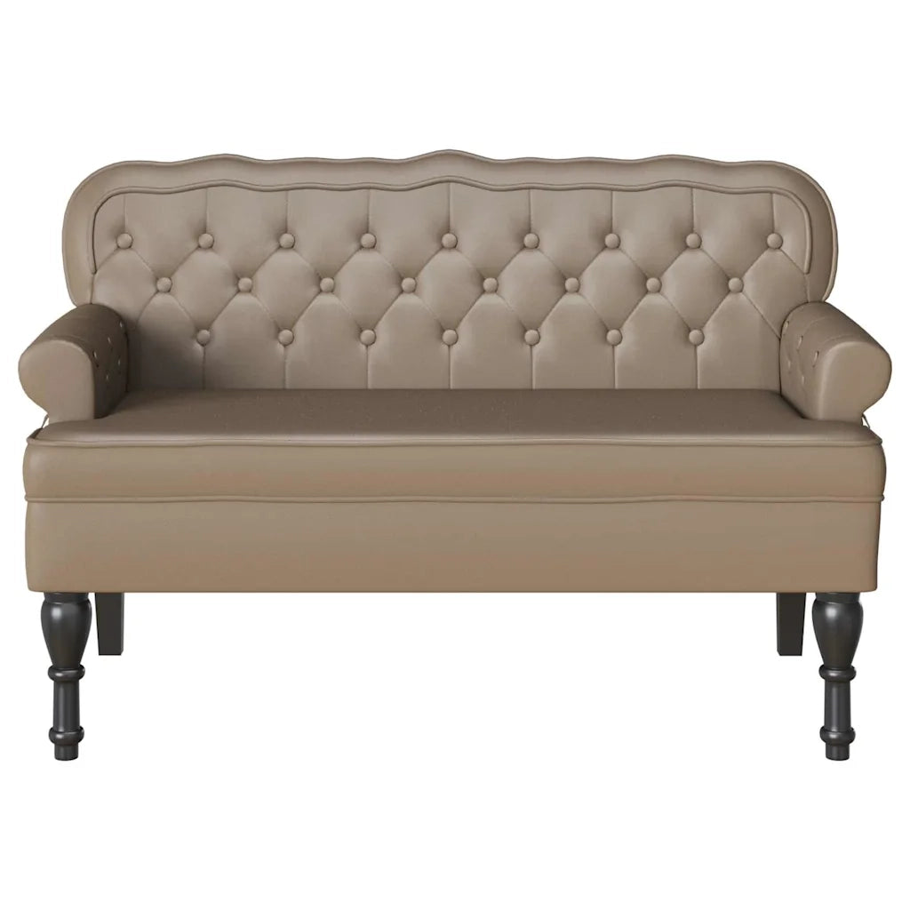 Panca Chesterfield Cappuccino 119,5 x 64,5 x 75 cm