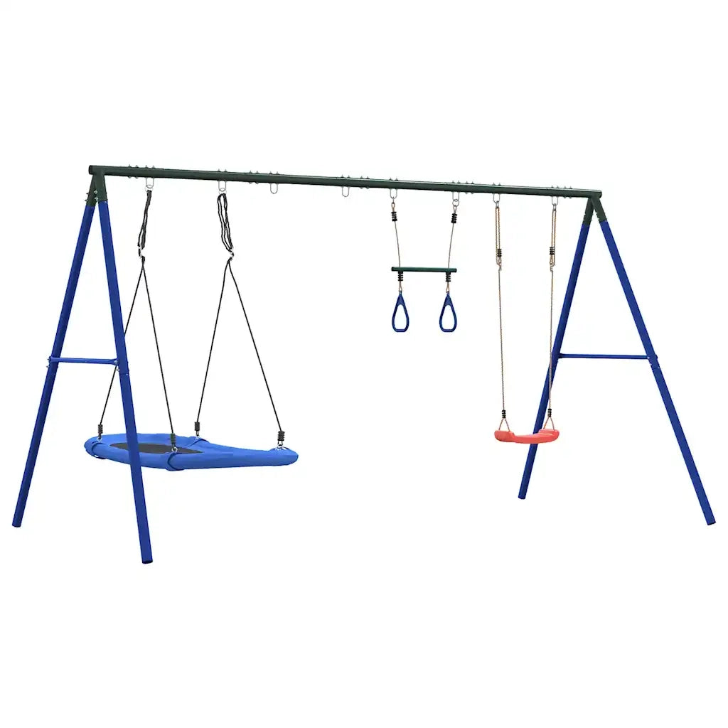 Set Gioco da Esterno con Altalena Trapezio e Altalena Nido 3283630