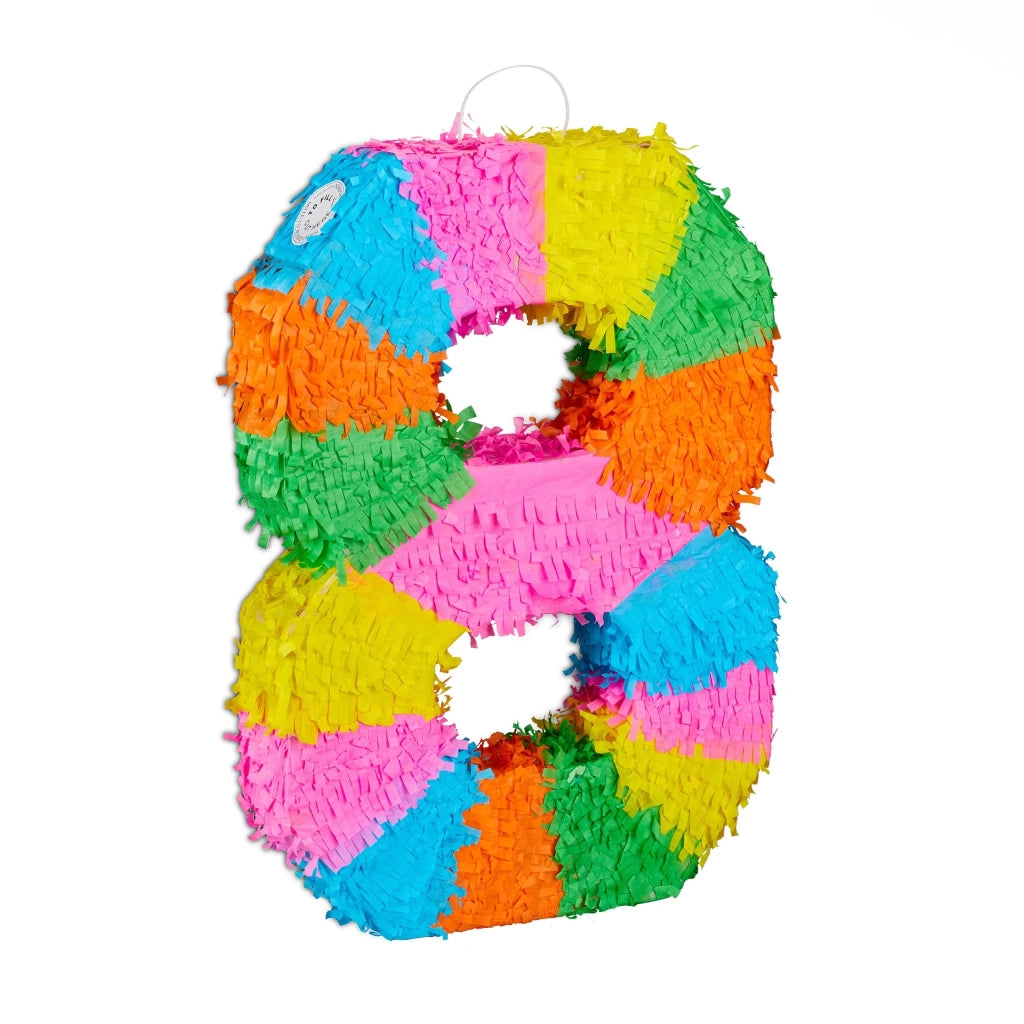 Piñata a numero appendibile decorativa per compleanno 50,5 x 35,5 x 7,5 cm in carta multicolore 13_0006888