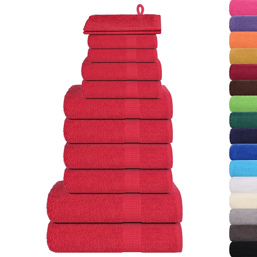 Set di asciugamani 12 pezzi FROGN Rosso 360 g/m2 CFW7767646