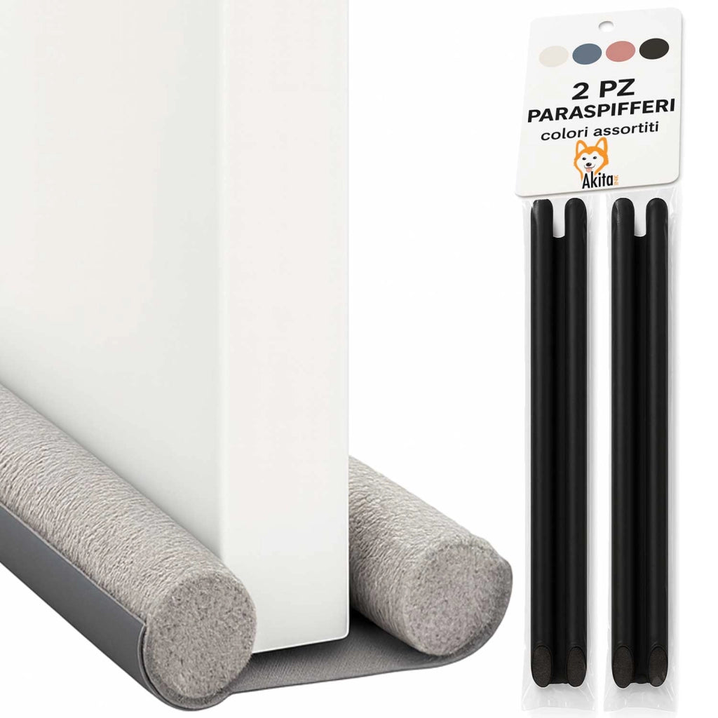 Akitaink Paraspifferi Sottoporta 95cm Set 2 Pezzi Isolanti