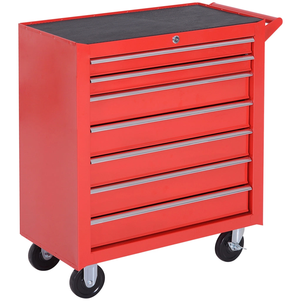 Carrello Porta Attrezzi con 7 Cassetti ¨C Minimal ¨C Rosso