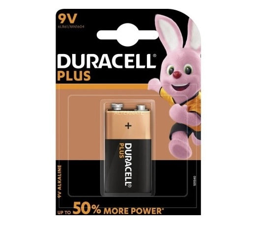 DURACELL SIMPLY BATTERIA PLUS DA 9 VOLT 4 PEZZI