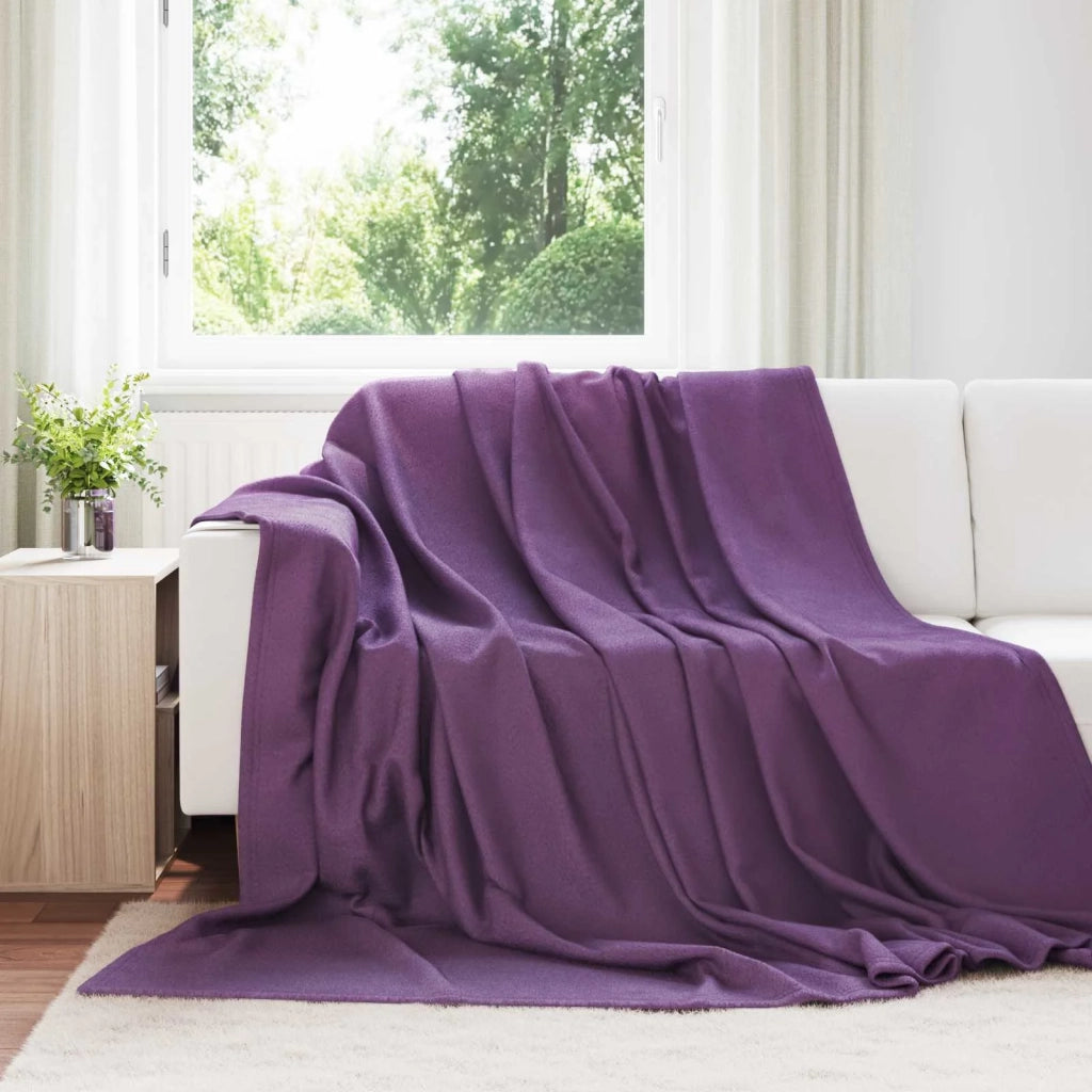 Coperte da Pile 24 pcs Viola 270 x 240 cm Panno