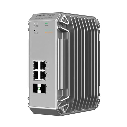Reyee cloud industrial switch l2 full managed ip40. 8x1ge poe+ power budget 240w 4xsfp - RG-NIS3100-8GT4SFP-HP