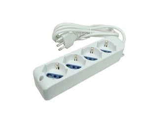 MULTIPRESA 4 POSTI CON SCHUKO - 1 blister SYNTESY