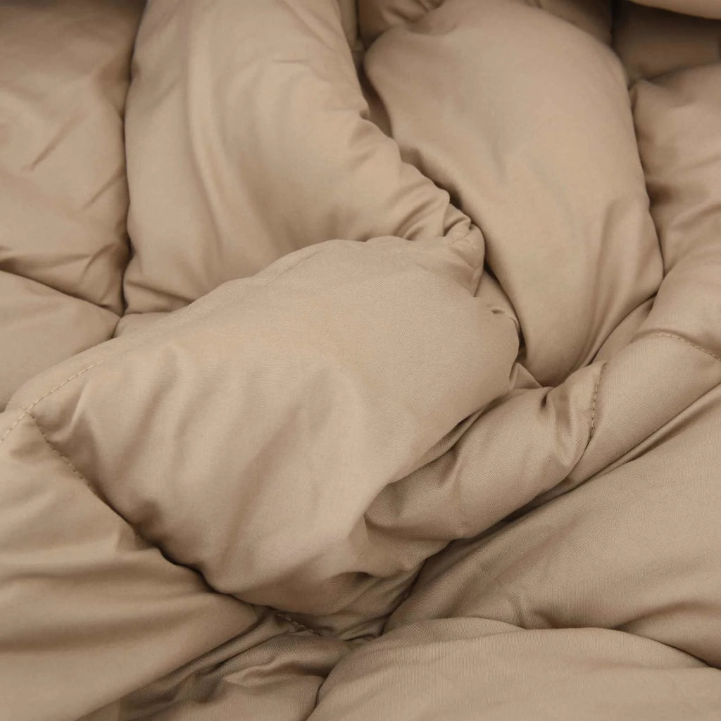 Duvet Invernale Antracite e Talpa 200 x 240 cm Microfibra 42025660