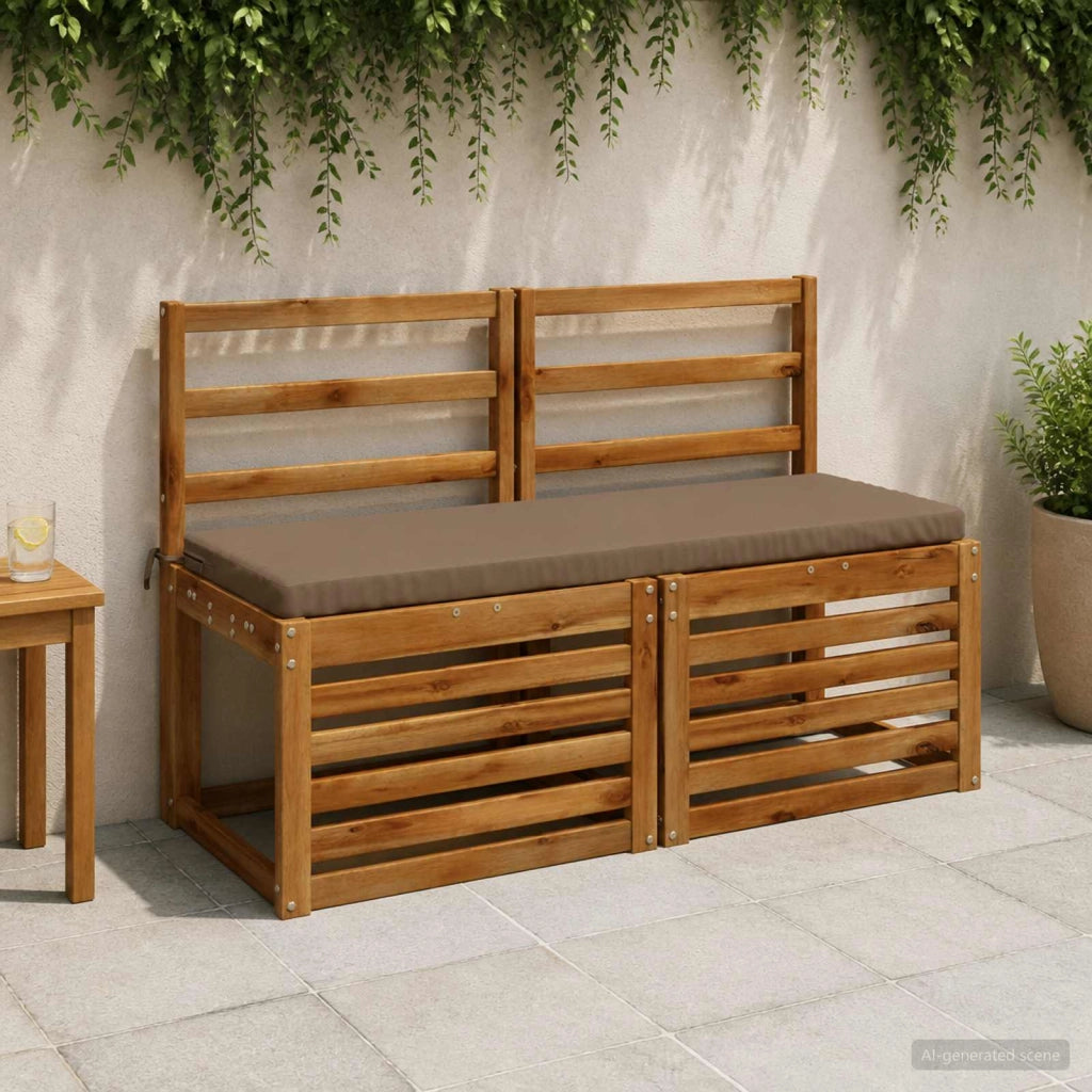 Cuscino per panchina SOEST 100% Poliestere Tortora 948794