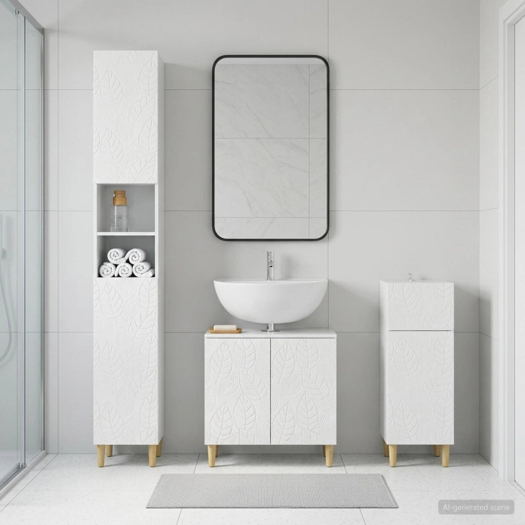 Set di armadietti da bagno in 3 pezzi DELFT 3417868