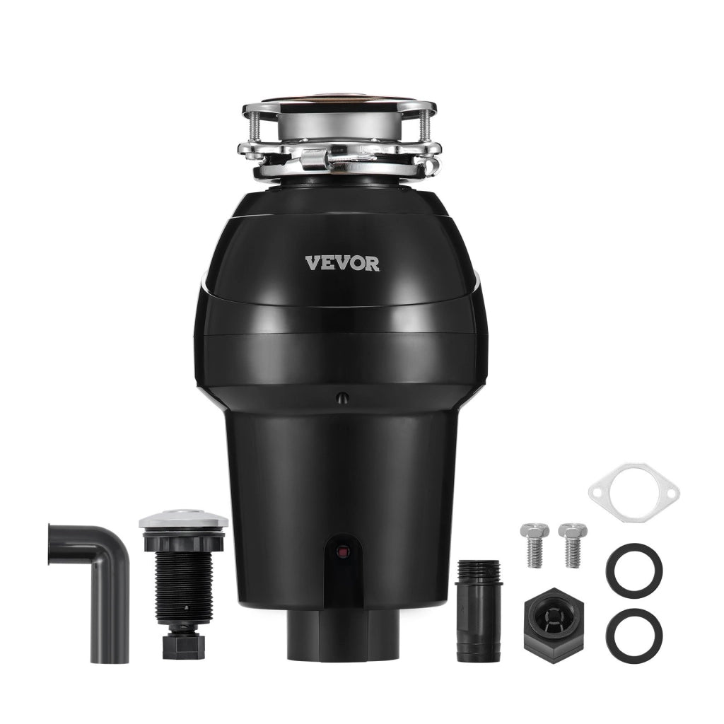 Tritarifiuti per Lavello Cucina JWM-931 0,93 kW Dissipatore Rifiuti Alimentari in Acciaio Inox e ABS Motore CC 4060 Giri/min per Casa