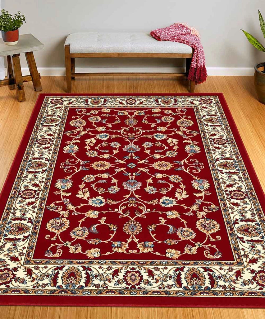 Tappeto ROYAL SHIRAZ 2079 ROSSO cm.280x480 arredo casa disegno moderno geometrico arredo casa