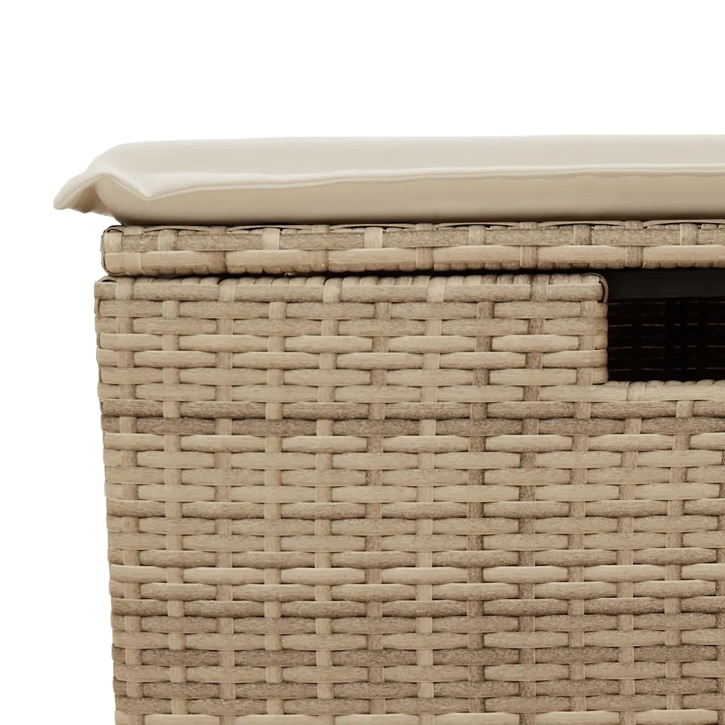 Set Divano da Giardino 8 pz con Cuscini Beige in Polyrattan 3328136