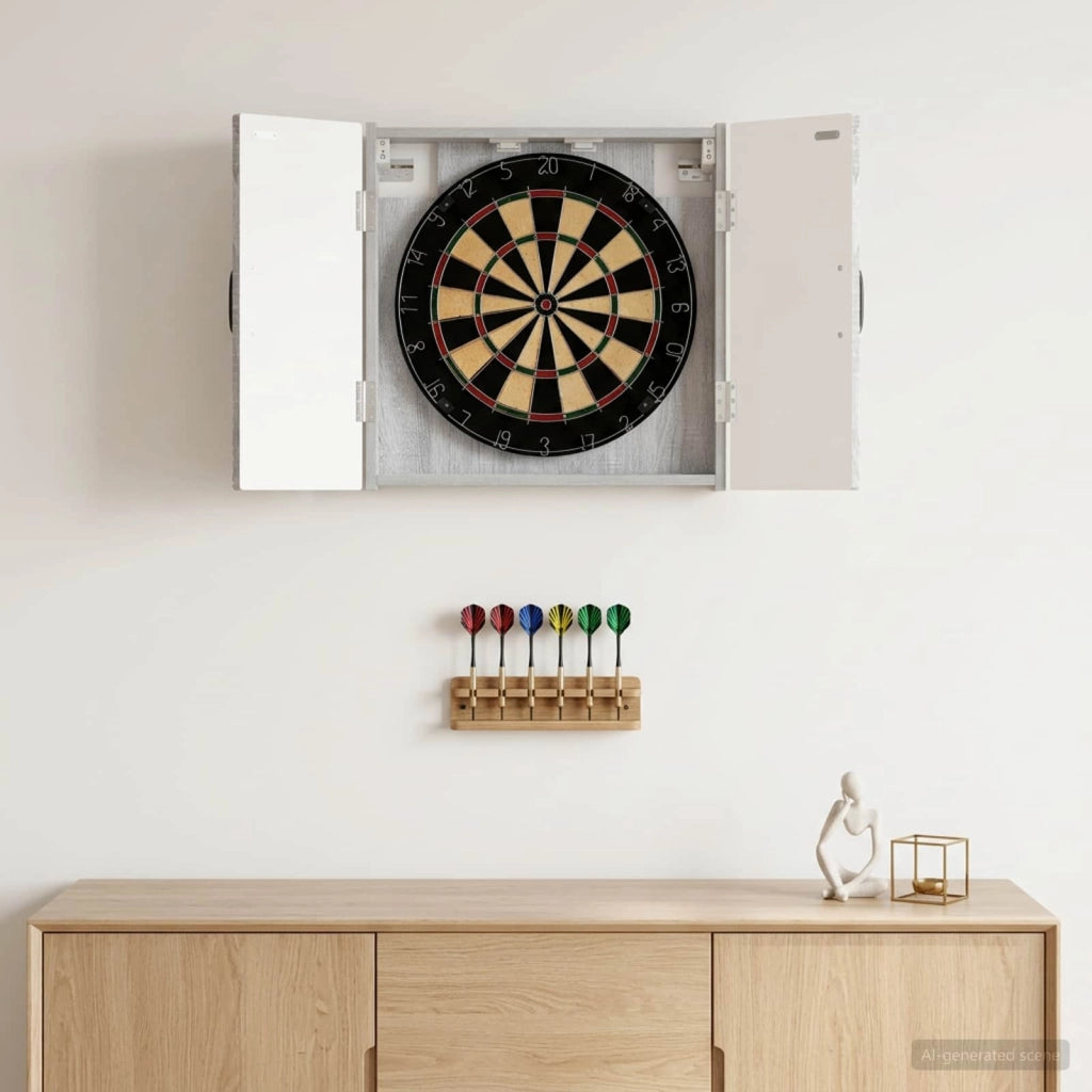 Armadio per Dartboard HAARLEM Sonoma grigio 896891