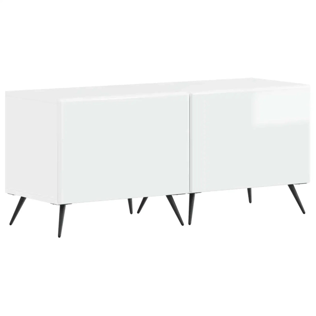 Mobile TV LED BREDA 3 pz Bianco Lucido Legno ingegnerizzato 3416925