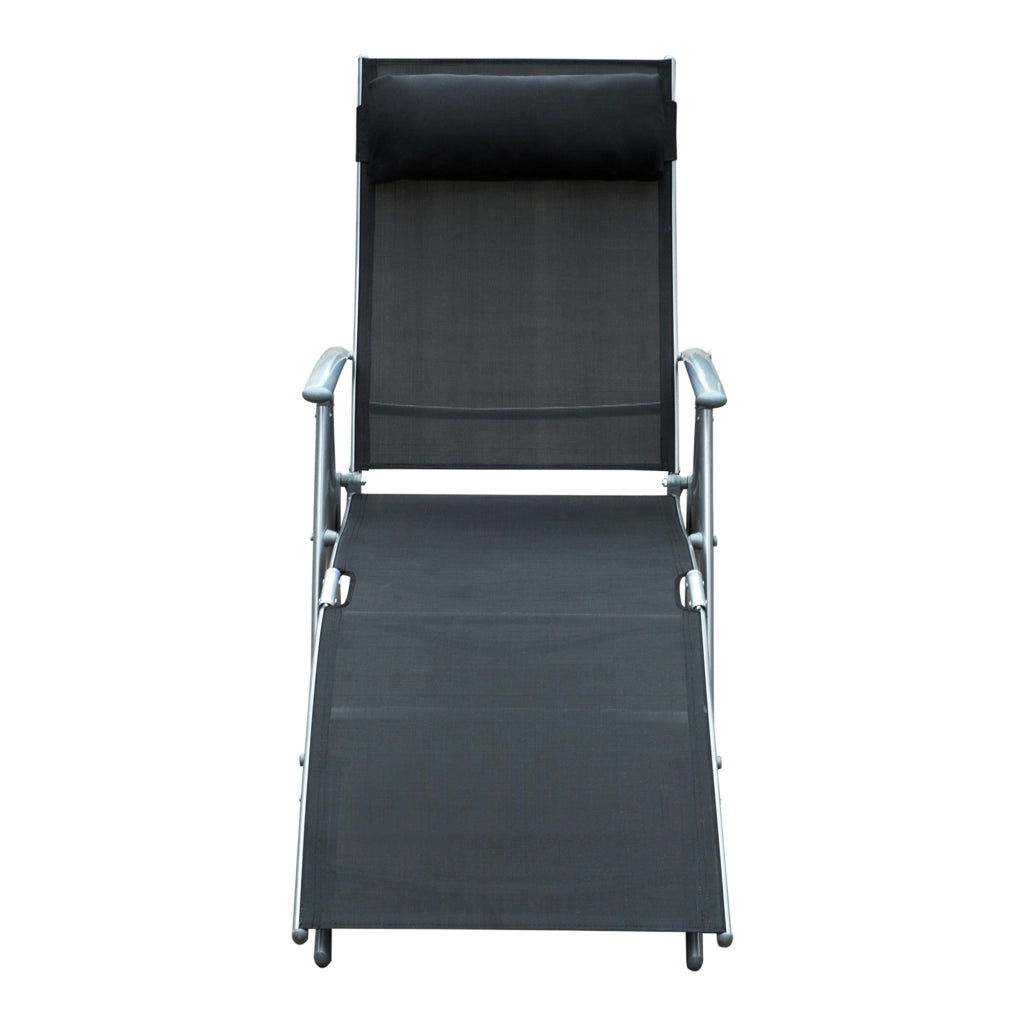 SDRAIO Pieghevole da esterno 137x63,5x100,5 cm Metallo Nero