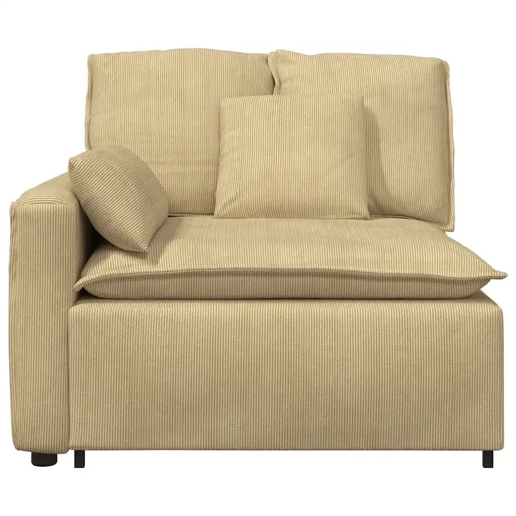 Modulo Terminale con Bracciolo per Divano Modulare Verde Grigio 4104411
