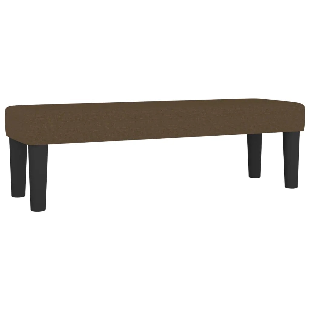 Giroletto a Molle con Materasso Marrone Scuro 140x200cm Tessuto 3136840