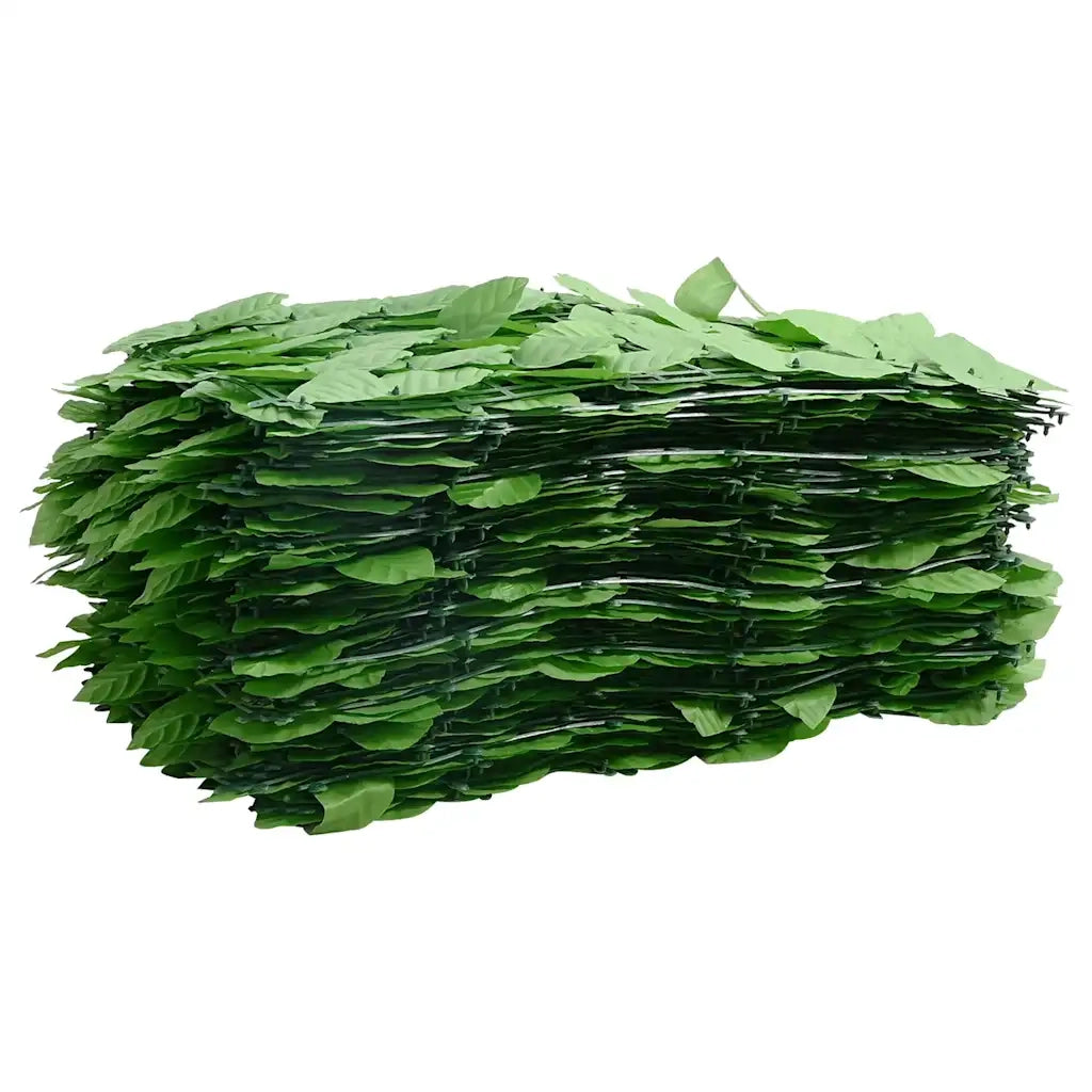 Schermo da balcone | Paravento da Balcone con Foglie Verdi 200x150 cm