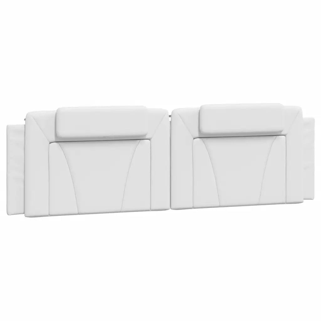 Cuscino Testiera Viana Bianco 183 cm in Similpelle 374812