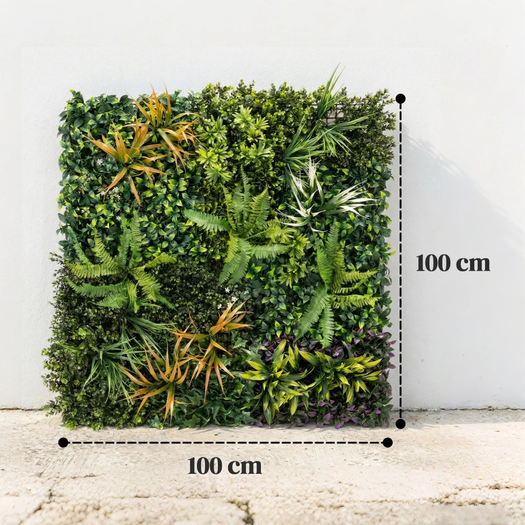 Seto Artificiale per Giardino ¨C Minimal ¨C Verde 100x100 cm
