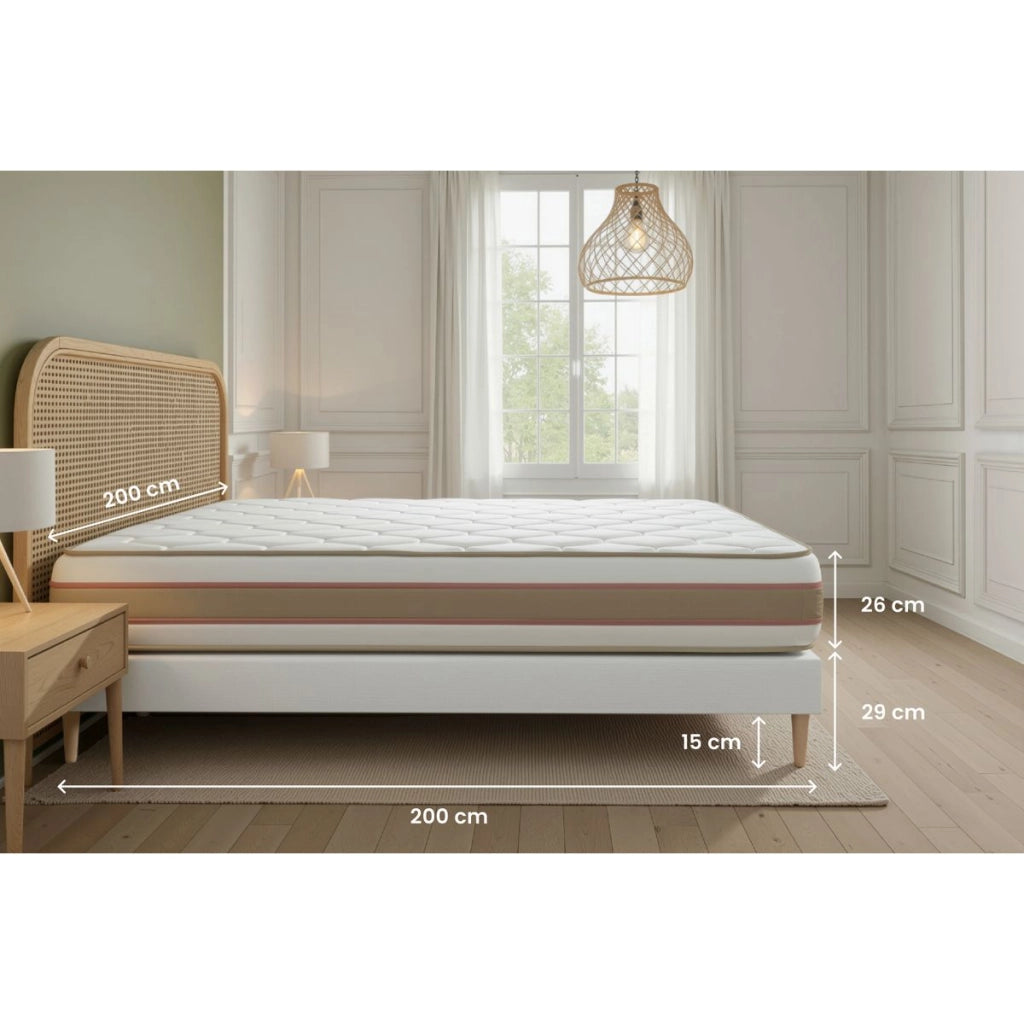 Set materasso e base 200x200 cm - Le Délicat