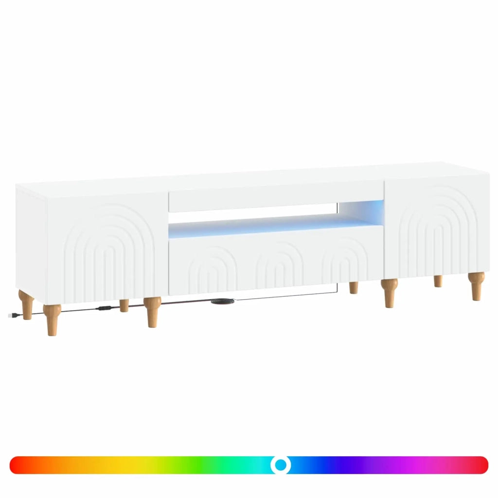 Mobile TV LED ALKMAAR 153 x 35 x 43 cm Bianco 896245